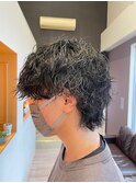 メンズヘア×パーマ