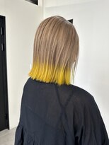 オル('olu)&nbsp;yellow裾カラー