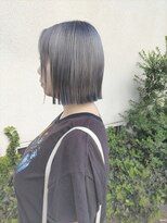 ヘアーアトリエルキナ(hair atelier LUCINA)&nbsp;切りっぱなしボブにテールカラー