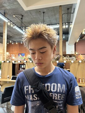 チャプター 問屋町(chapter) スパイキーショートミルクティーベージュカラーケアブリーチ眉毛