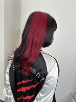 ヘアーデザインルアナ(Hair design Luana.)&nbsp;デザインカラーレッド