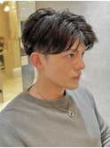 ビジネスマン 爽やか ニュアンスパーマ　ナチュラル 好感度ヘア