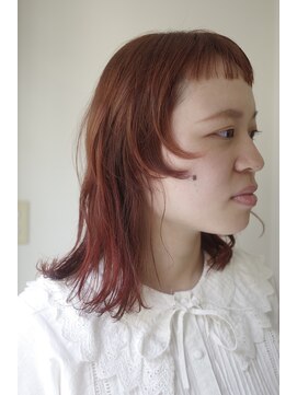レイジーアワーズ(Lazy Hours) ブリーチなし/オレンジヘアー/顔まわりレイヤー
