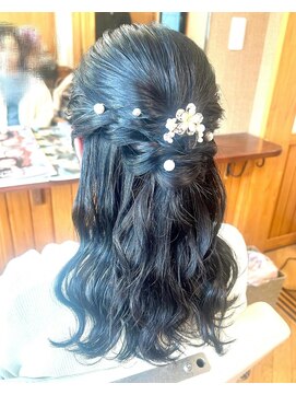 エクステンション クーチャー(Extention Cu'cha) 綺麗めハーフアップ