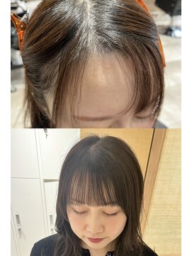 クーナバイトマト 横浜(Cuna by TOMTO) 【KANO】クロスパーマ  前髪矯正   お顔周りカット