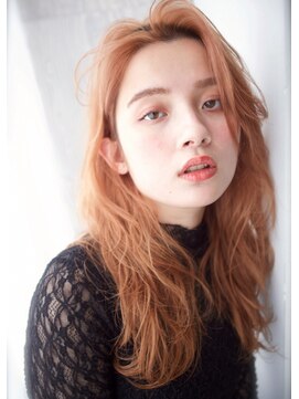 グランアージュ ネオ 船橋北口店(grandage neo) 顔まわりレイヤー/かきあげ前髪/韓国レイヤー/オレンジブラウン