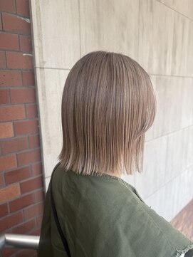 モア 下通店(MORE) ぱつっとボブ×ベージュブロンド