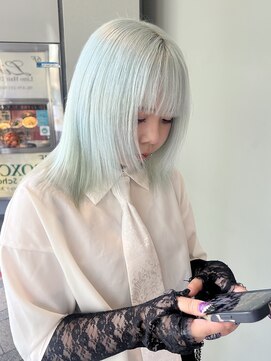ヴィア 京都烏丸(Via) ブリーチ/ハイトーン/髪質改善/ペールブルー/ホワイトブルー
