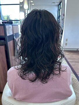 イーストハムアネーロ(EAST HAM anello) デザインパーマ/ダークブラウン/ウェーブ