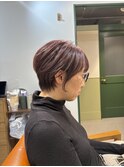 レイヤー/ショートボブ/くびれ/30代40代/切りっぱなし/市川/小岩