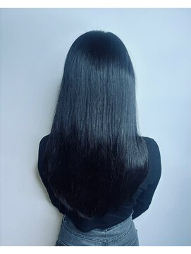 艶髪矯正ロング黒髪