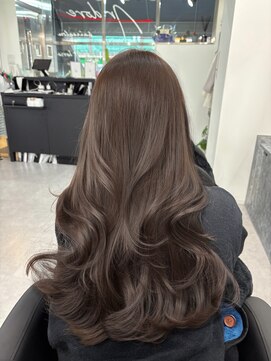 ブリーチなしダブルカラーで作るグレージュ♪10代20代30代