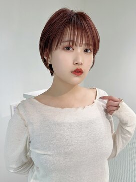 ロンドエニカ 大宮(Lond enika) クールショート/ピンクベージュ/カーテンバング/顔周りカット