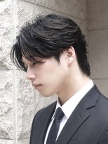 メンズフィール 南森町(MENS FEEL)&nbsp;MEN’S/リバースセンターパート/ニュアンスパーマ/南森町