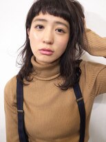 ピープル(people) 〔people〕外国人風ラウンドバング×ミディアムヘア