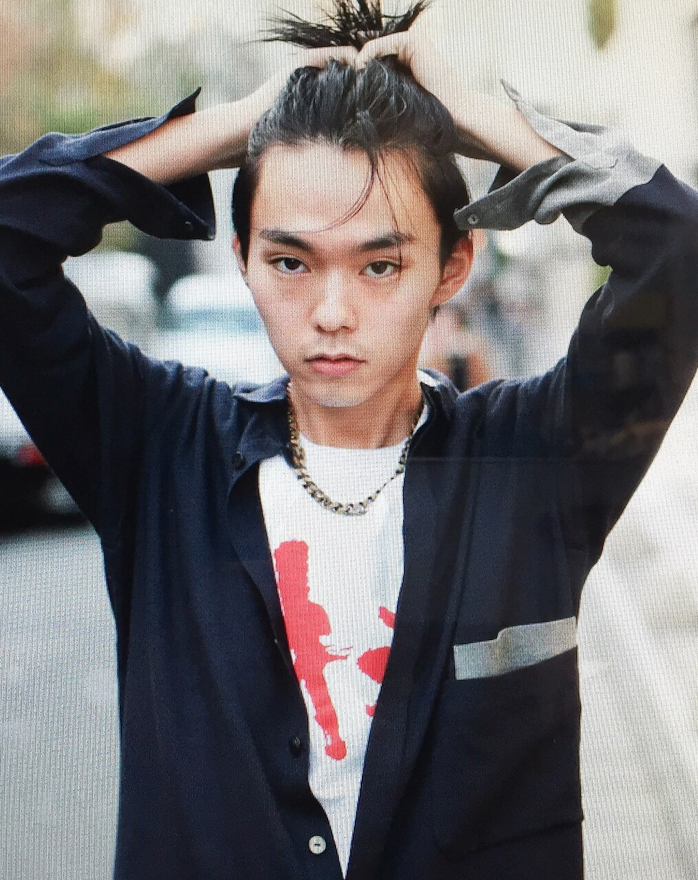 【 菅田将暉 】 ソロチェキ(ピース) NORA【小杉】菅田将暉風ビジカジ無造作センターパート