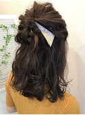 ルーズハーフアップ