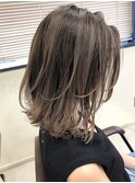 外国人風ハイライトバレイヤージュフェイスフレーミング