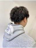 メンズツイストパーマ ツーブロック