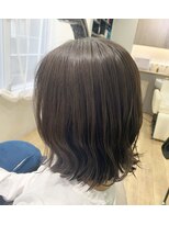 セレスト 町田店(CELESTE)&nbsp;カーキベージュ×切りっぱなしボブ