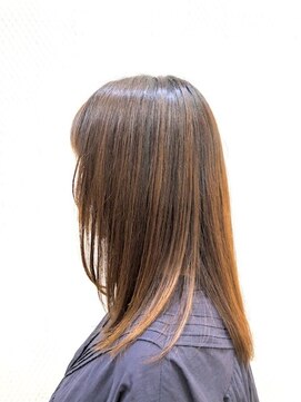 クオリス 上福岡店(QUALIS) 髪質改善美髪エステ/オレンジブラウン/ロング/20代30代40代/