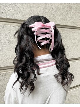 ヘアメイクアート(Hair make Art) イベントセットツインテール★/リボン/リボン編み上げ