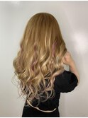 #髪質改善#インナーカラー#エクステ#ヘアセット#縮毛矯正