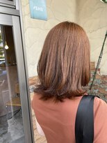 シー 岡崎(,SHE)&nbsp;前髪/ウルフ/マチルダボブ/ピンクベージュ/インナーグレージュ