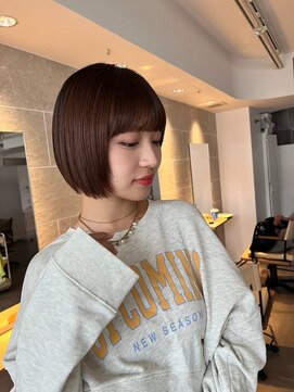 サンド 鹿児島中央(sand) 黒髪/グレーベージュ/レイヤーロング/前髪パーマ[鹿児島駅]