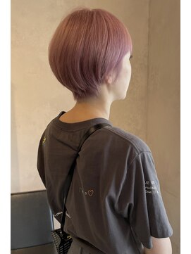 リフ デザイン ラボ(riff design labo) ケアブリーチ/ピンクベージュ/ケアブリーチ/丸みショート