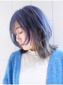 ミディアムくびれヘア顔周りレイヤー_ba378781