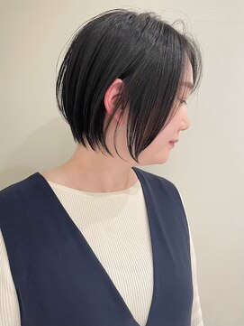 ゴカン バイ ジル ブラン 名古屋(Gokan by JIL BLAN) ハイライトバレイヤージュダブルカラーショートカット30代40代