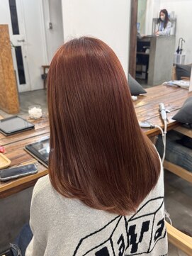 ファルベ(Farbe) ホワイトグレージュミニウルフデジタルパーマチェリーブラウン