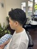 カット＋シェービング＋眉毛カット＋ヘッドスパ(40分)＋トリートメント￥8000
