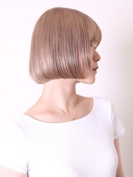 トライポッド(TRIPOD) 似合わせカット30代40代アプリコットオレンジショートボブ0702