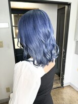 リルア 博多(LIRUA)&nbsp;ブリーチカラーインディゴブルー