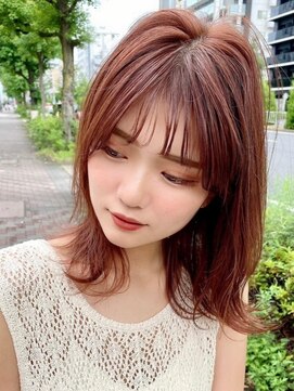 ビームズ トータルビューティー 西中島店(Bee ms Total Beauty) サラツヤロングベージュカラーブリーチしない透明感カラー