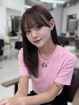 ハピネス 梅田茶屋町店(HAPPINESS) 韓国風/レイヤーカット/顔周り/顔まわり/髪質改善/ベージュ