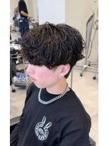 オーシャントーキョー 仙台(OCEAN TOKYO)&nbsp;シャドウパーマ波巻きスパイラルマッシュツーブロック無造作