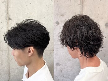 アロー 船橋店(AROH)の写真/骨格,髪質,お悩みに合わせたパーマをご提案!初めての方も安心◎[MEN'S/メンズパーマ/眉毛/学割U24/船橋駅]