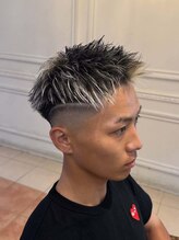 メンズ アルス(Men's ARS)&nbsp;短髪ホワイト系メッシュ