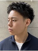 スパイキーショート　メンズショート　ピンパーマ