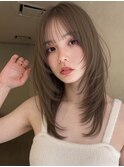 ロングレイヤー×透明感カラー