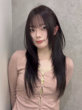 ジーナ 福岡天神(Zina) レイヤーカット/ハイレイヤー/韓国/顔まわり/Zina福岡天神