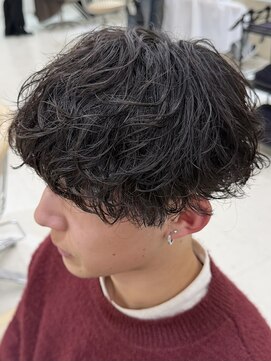 ニコ トウキョウ ヨコハマ(nico) シャドウパーマメンズメッシュメンズパーマ波巻きパーマ韓国ヘア