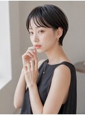 脱白髪染め/白髪ぼかしカラー/大人ボブ/ハンサムショート