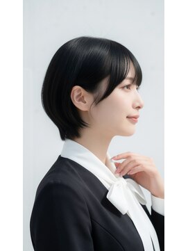 コートフィールエー(CO_T feel.a) 【オフィスOK】品格漂う、ナチュラルな耳掛けショートヘア