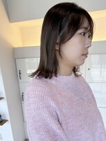 クラップス 上永谷(CLAPS)&nbsp;20代30代切りっぱなしボブタッセルボブ顔周りレイヤーオリーブ