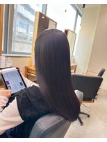 ヘアーポケット リタ(HAIR POCKET ritta) 【藤田】酸性ストレートで髪質改善をダークパープル