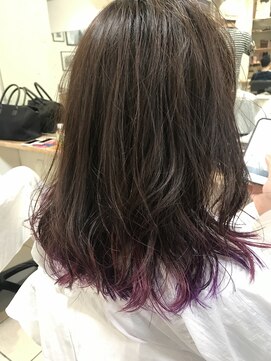 ペネロープ(Penelope) インナーカラー ピンク×バイオレット YACHI